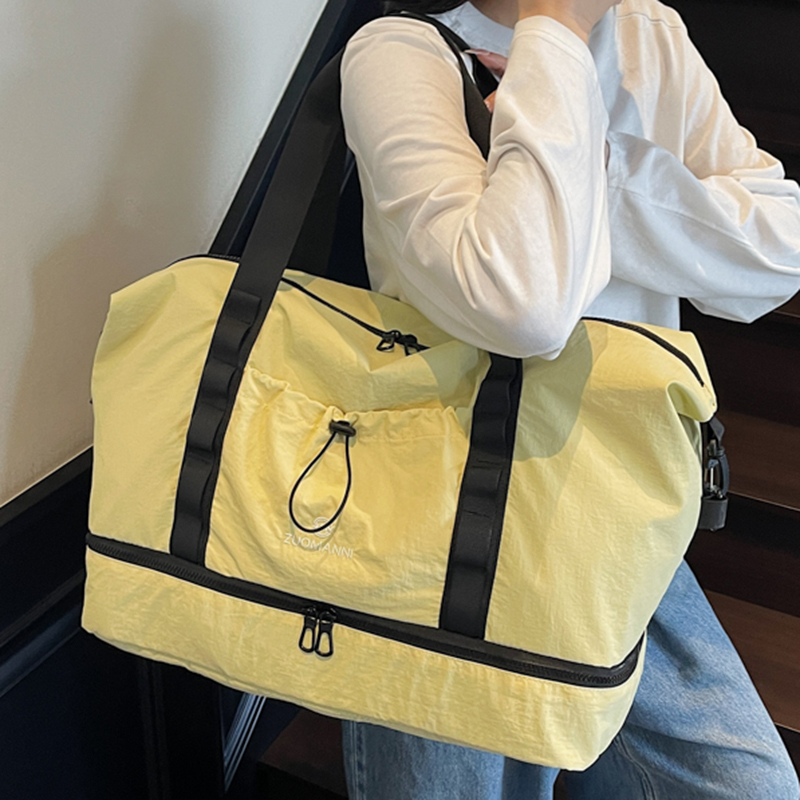Yoga Fitness Bag - กระเป๋าเดินทางขนาดใหญ่พร้อมช่องเก็บรองเท้าแยกต่างหาก เหมาะสำหรับใส่ของไปยิม โยคะ และใช้ในวันหยุดสุดสัปดาห์