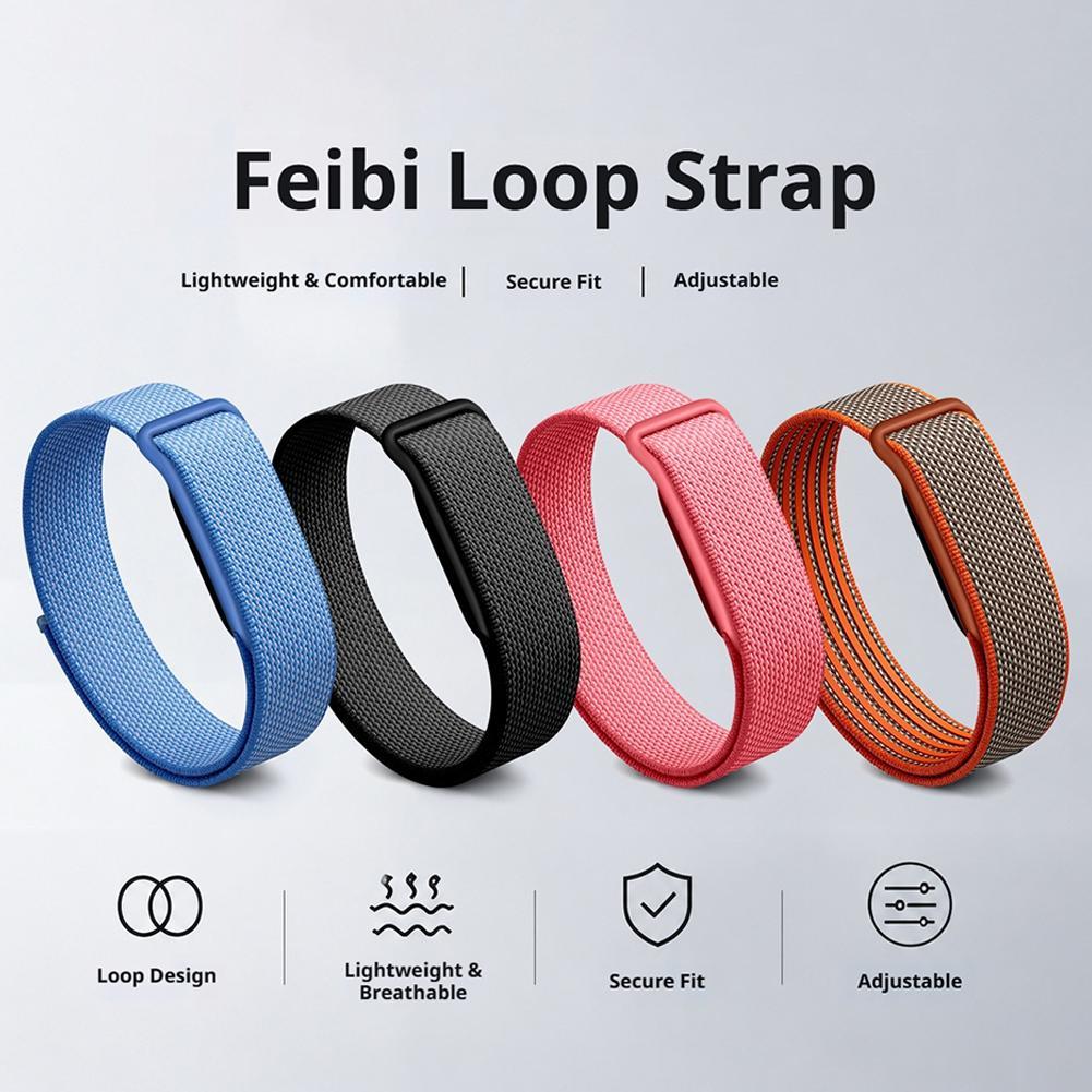 Gymnastics Rings - สายนาฬิกาไนลอนแบบสปอร์ต สายถักแบบห่วง สายถักแบบ Google Fitbit Air