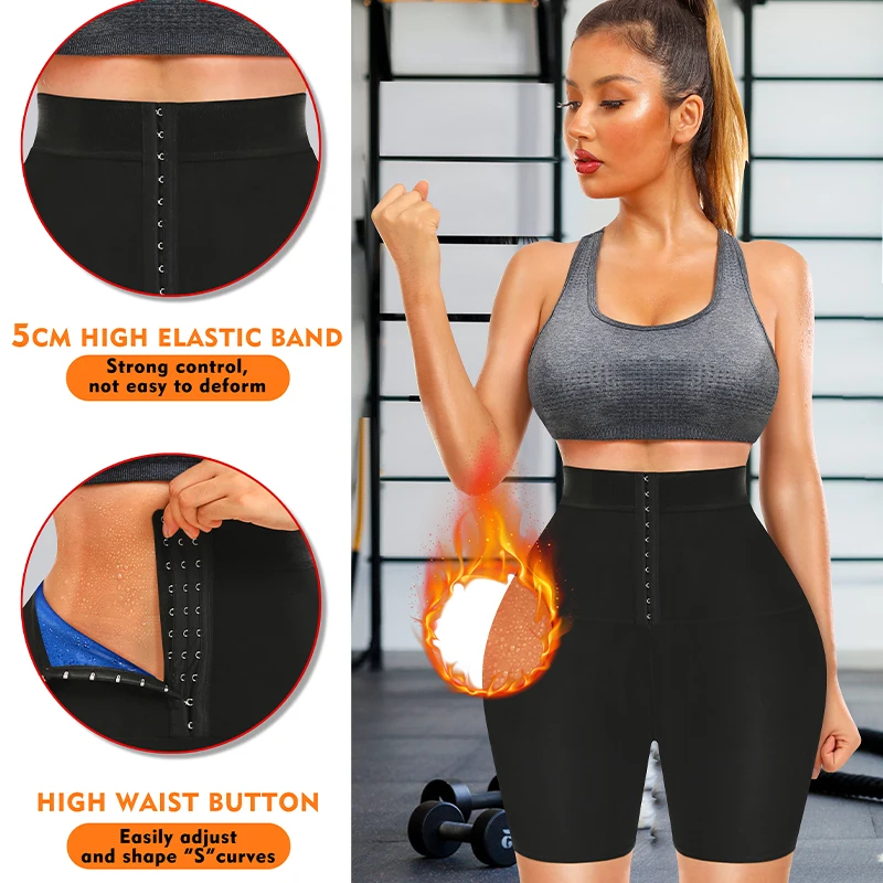 Waist Trainer Women - กางเกงซาวน่ากระชับสัดส่วน กางเกงออกกำลังกายลดน้ำหนัก กระชับเอว ลดหน้าท้อง กางเกงฟิตเนสเก็บความร้อน