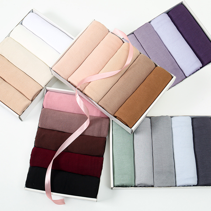 Waist Trainer Women - ผ้าคลุมศีรษะแบบฮิญาบ ผ้าเจอร์ซีย์คอตตอนโมดอล พรีเมียม ผ้าคลุมไหล่ยาวสำหรับผู้หญิงมุสลิม ผ้าพันศีรษะแบบเรียบ นุ่ม