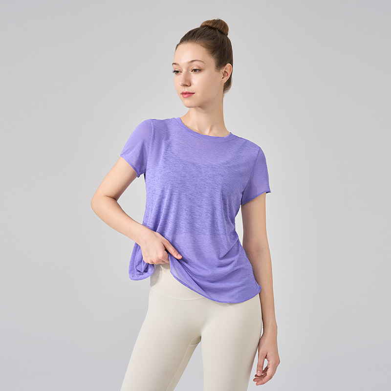 เสื้อยืดโยคะผู้หญิง รุ่นซัมเมอ - Yoga Fitness Outfit บทวิจารณ์และราคา