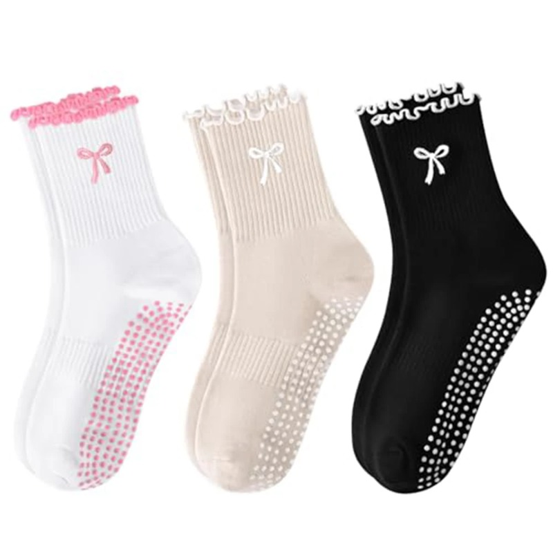 ถุงเท้าโยคะมืออาชีพ สายรัดผ้าฝ - Yoga Dance & Fitness Center Llc บทวิจารณ์และราคา