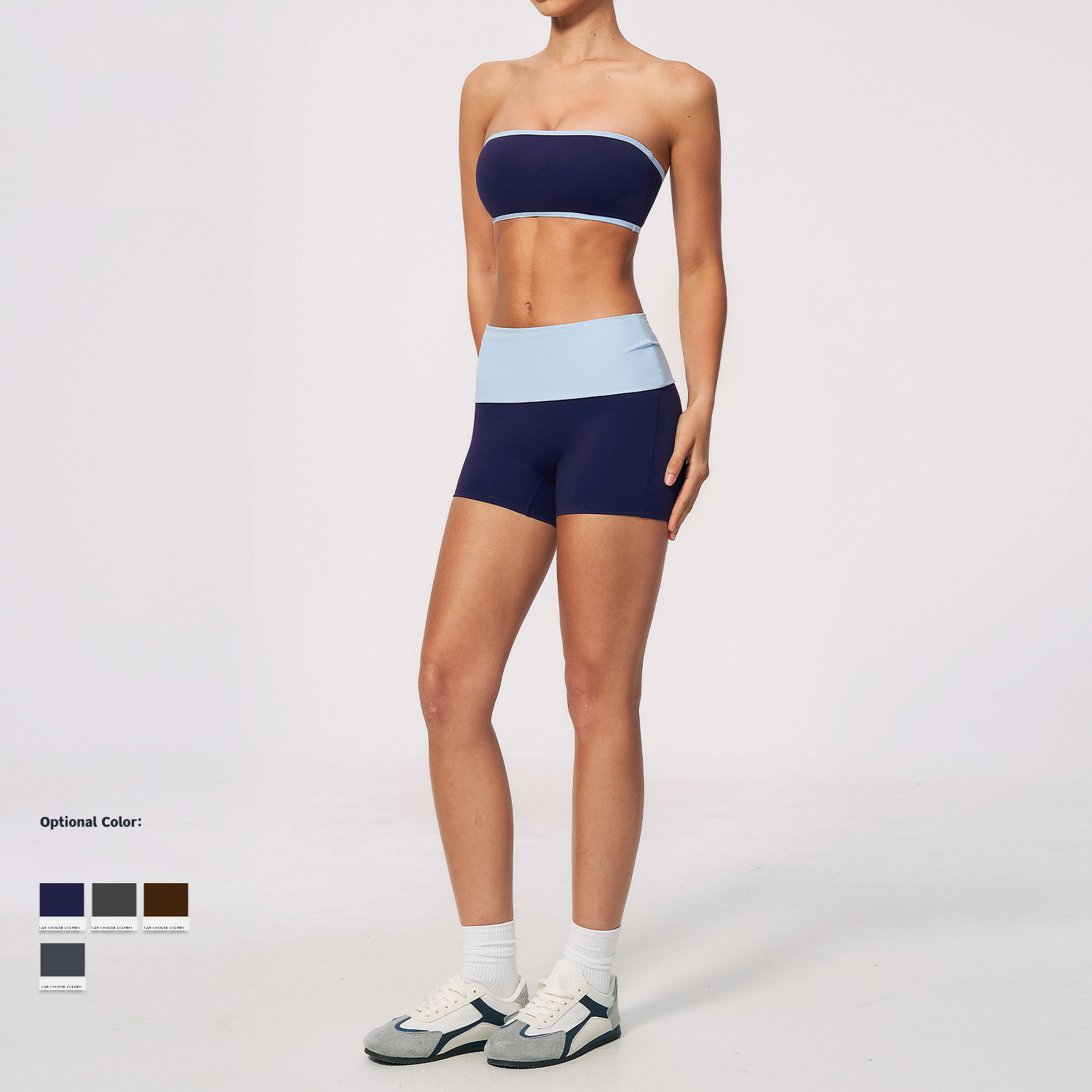 ชุดออกกำลังกายผู้หญิงแบบสองชิ้ - Yoga Fitness Outfit บทวิจารณ์และราคา