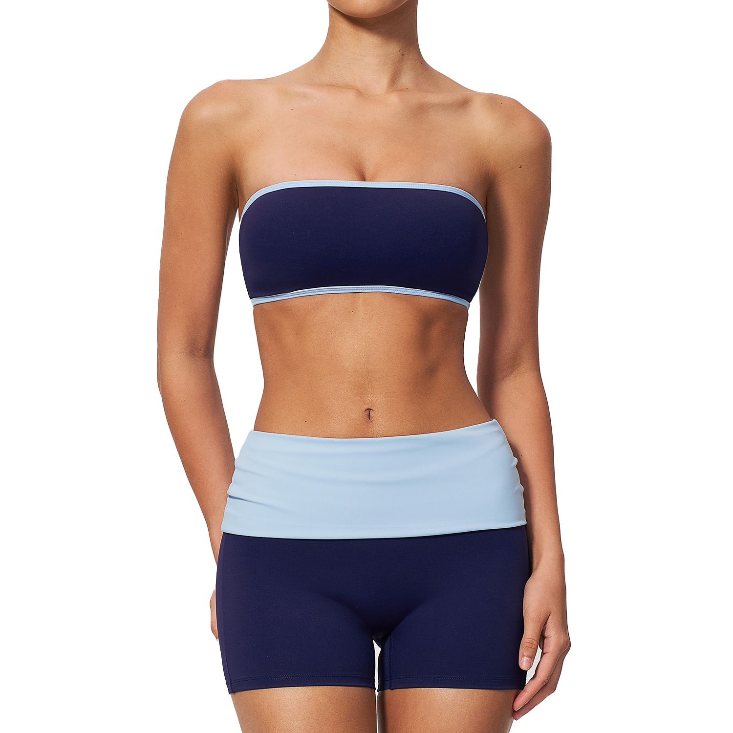 ชุดออกกำลังกายผู้หญิงแบบสองชิ้ - Yoga Fitness Outfit บทวิจารณ์และราคา