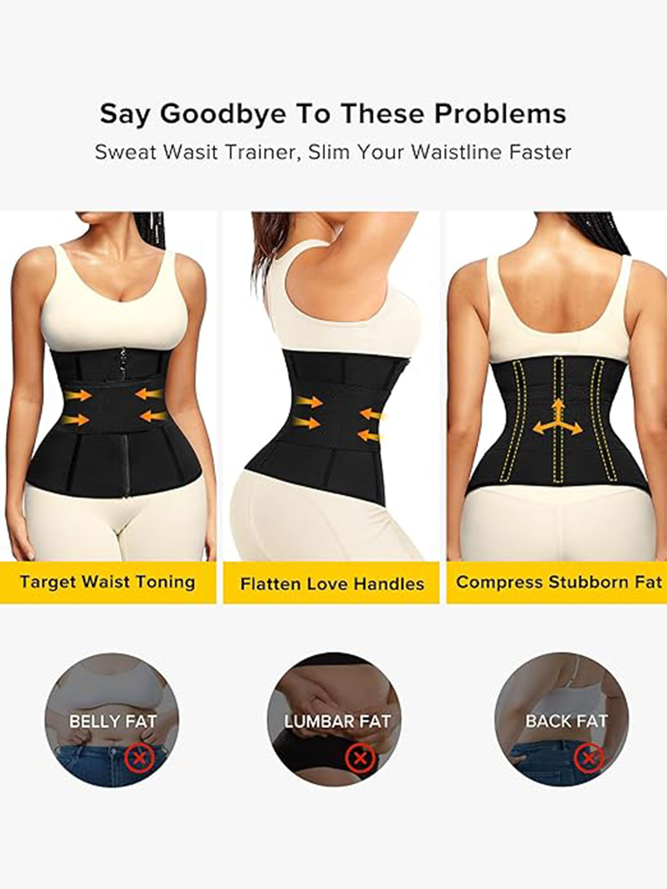 เข็มขัดรัดเอวซาวน่าสำหรับผู้หญ - Waist Trainer Women บทวิจารณ์และราคา