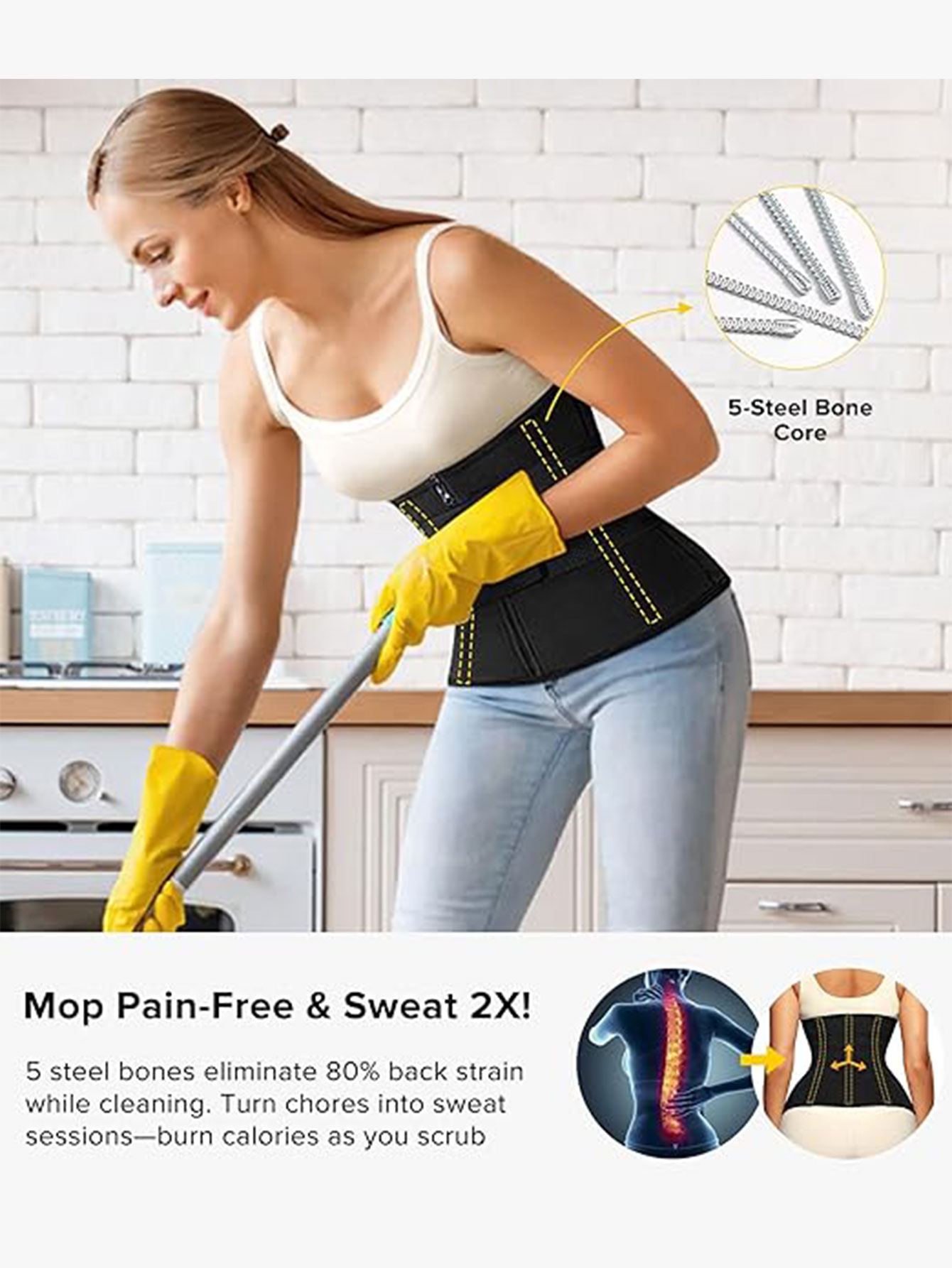 เข็มขัดรัดเอวซาวน่าสำหรับผู้หญ - Waist Trainer Women บทวิจารณ์และราคา