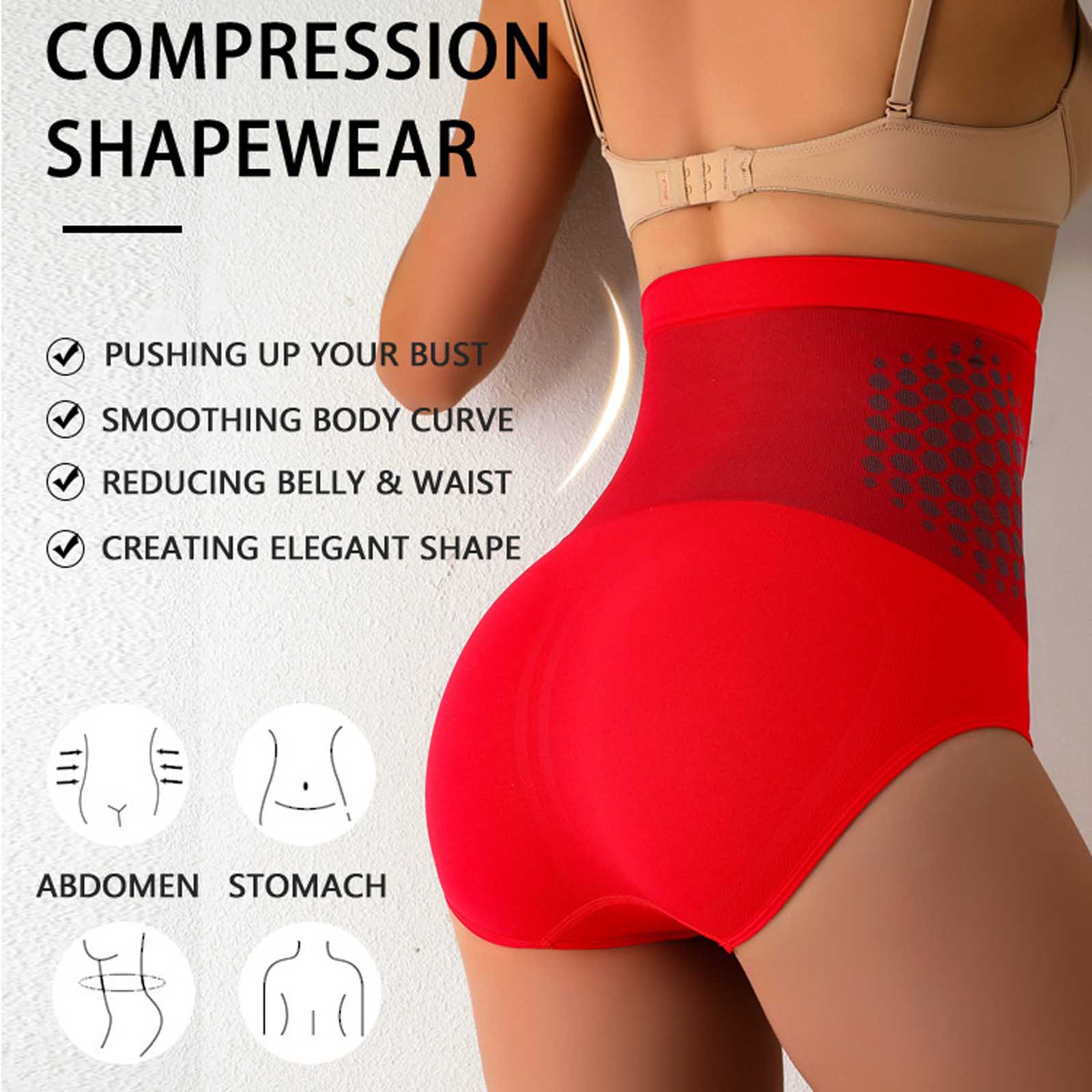 กางเกงในกระชับสัดส่วนเอวสูง ไร - Waist Trainer Women บทวิจารณ์และราคา